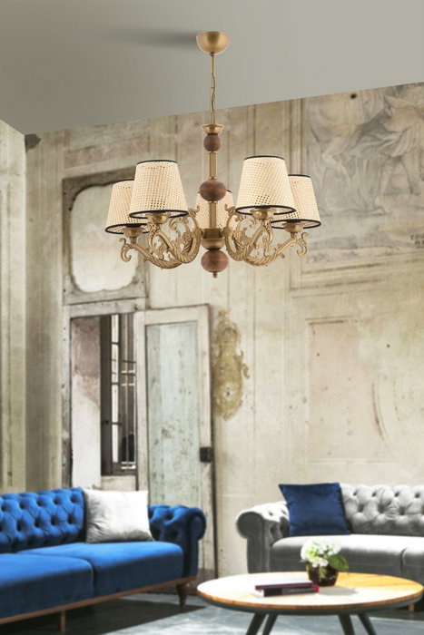 Opviq Fiona Coral Wood - Oro, Blanco, Crema Opviq Fiona Coral Wood - Oro, Blanco, Crema